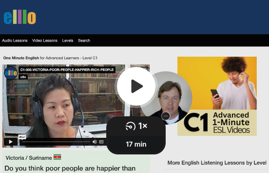 ELLLO Intermediate English Podcast