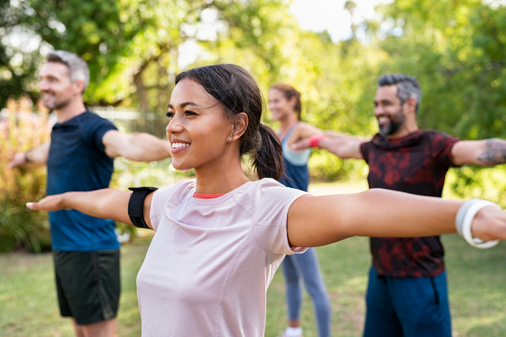 exercise in the park